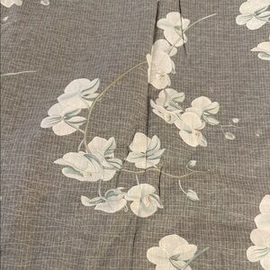 NEW Yves Delorme Palais Royal Orchis Patterned Fabric Shower Curtain